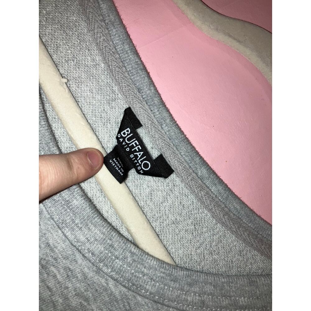 Buffalo David Bitton Light Heather Gray Crewneck Comfortwear Sweatshirt XXL - Picture 2 of 5